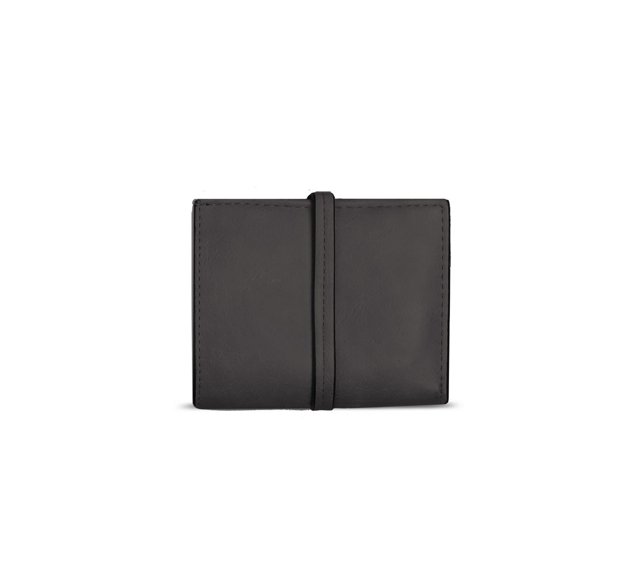 Foldover Flap Wallet in Black