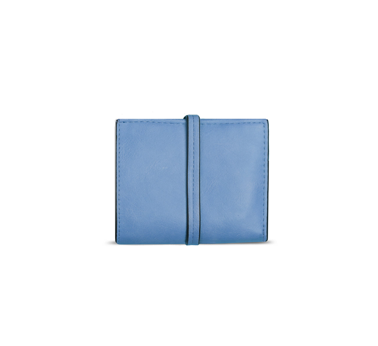 Foldover Flap Wallet in Blue