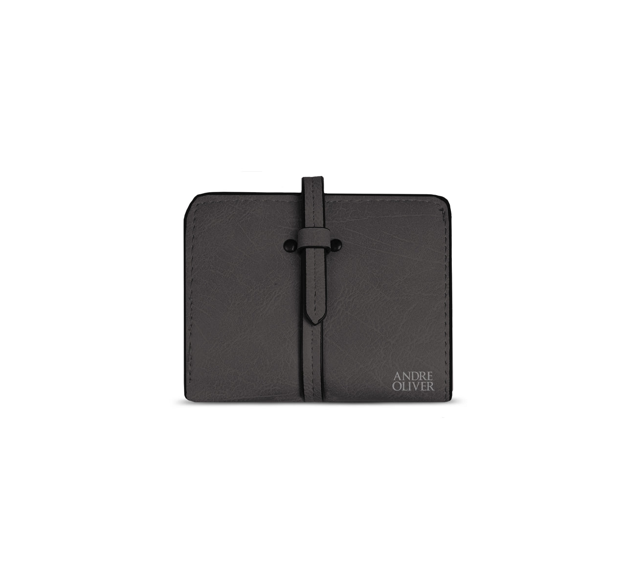 Foldover Flap Wallet in Black