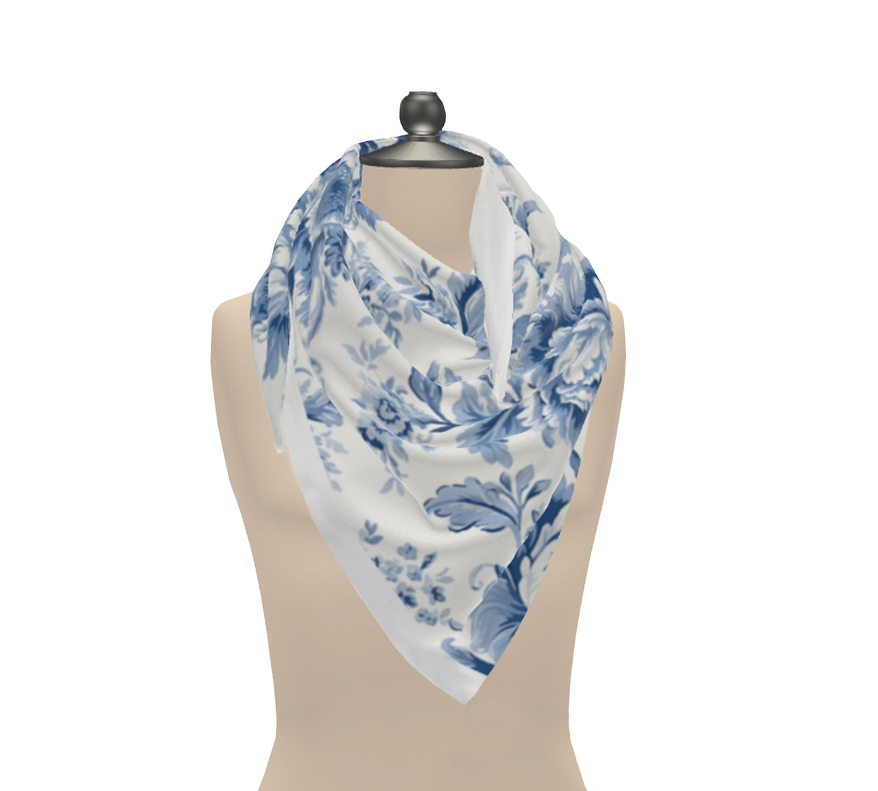 Toile French Floral Scarf